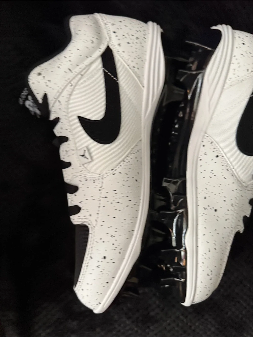 Jordan Stadium 90 Men’s Size 9.5 Black/White Football Cleats NWT no box